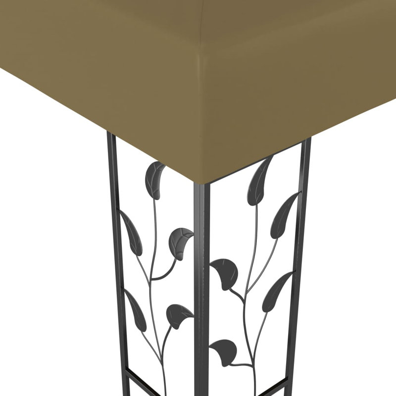 Bessoir 3m x 3m Steel Party Tent, Taupe