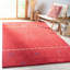 Tapis rouge en laine fait à la main Santiago-203258268