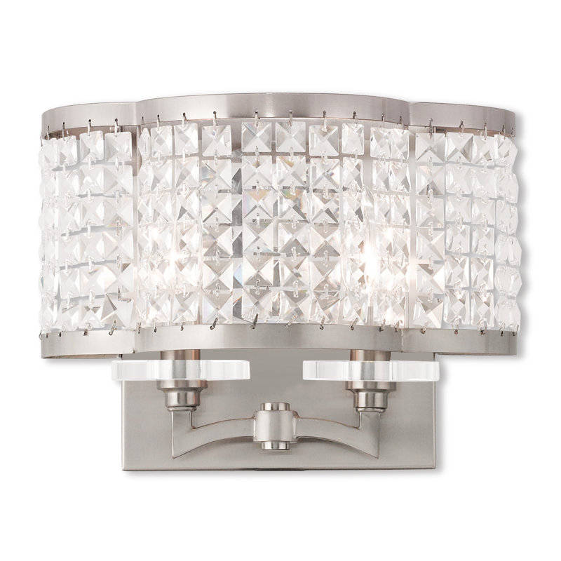 Belisle Flush Mounted Sconce, Brushed Nickel