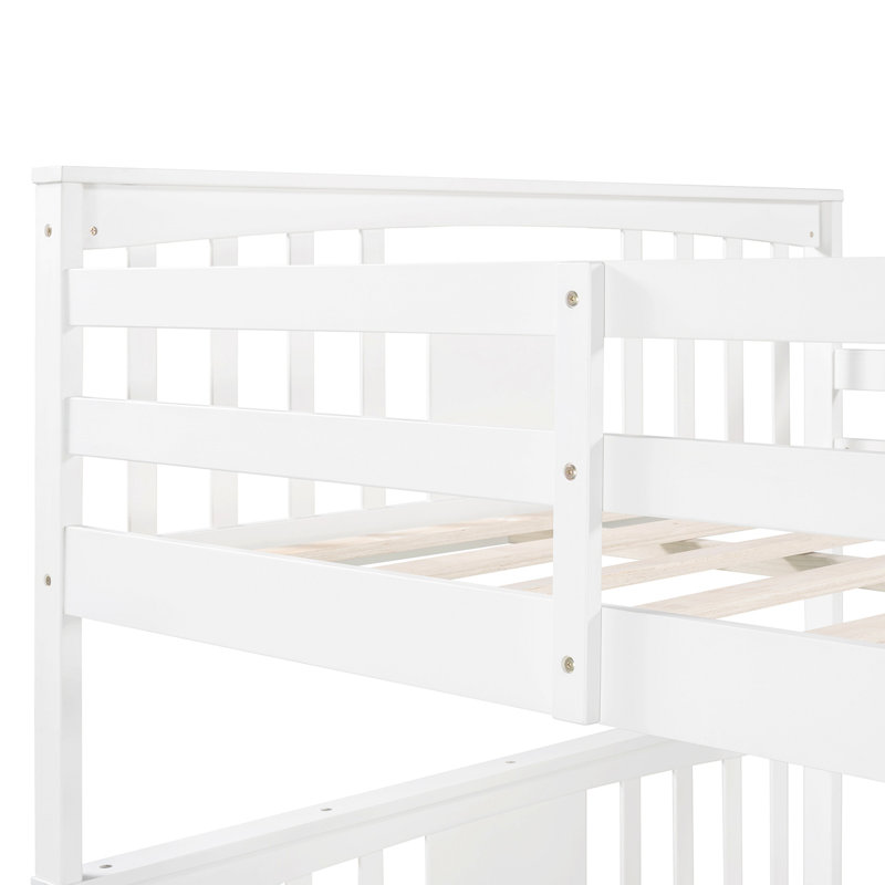Lit superposé avec tiroirs et échelle pour les meubles de chambre à coucher et d'amis