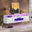 Delphi Floating Fireplace Tv Stand, Led Light & 3 Extra Storage Shelves-1610924290-1610924319