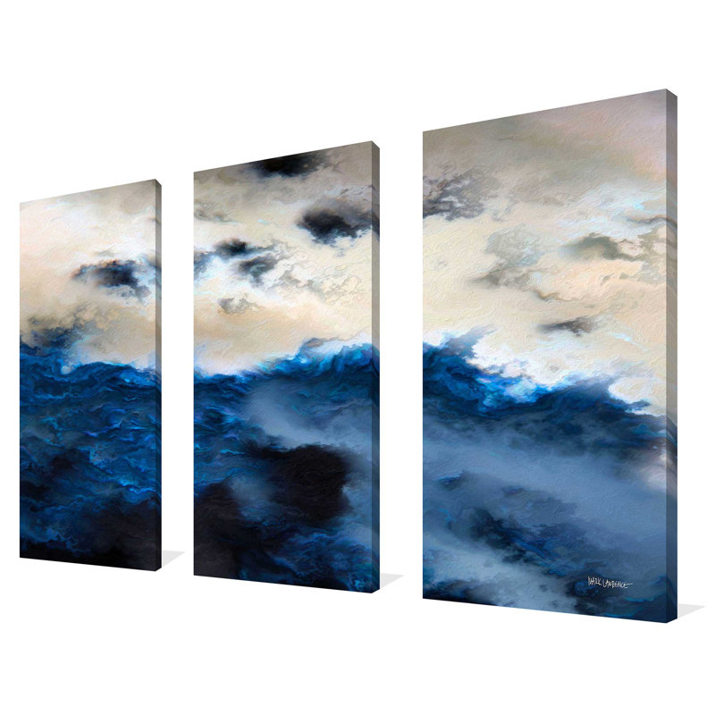 Luc 8:25. «Where Is Your Faith» par Mark Lawrence - ensemble de 3 impressions sur toile tendue, H 24 po x l 36 po x P 0,75 po