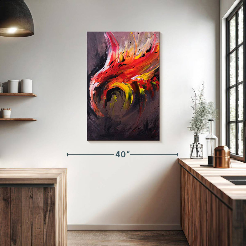 Brampt Abstract Phoenix, 39" H x 26" W