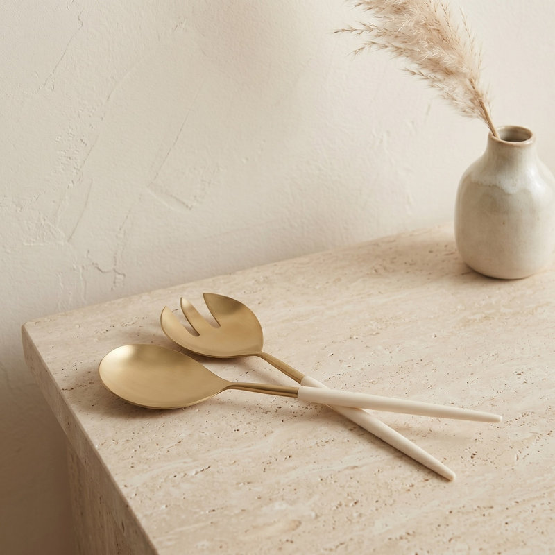 Amanda Stainless Steel Salad Servers