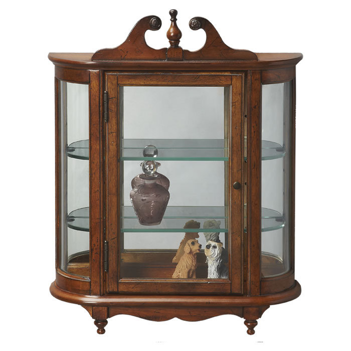 Curio Cabinet, Vintage Oak