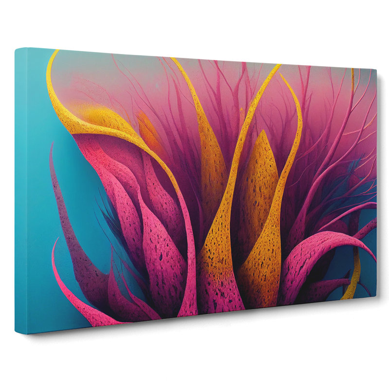 Modern Coral Reef Art Abstract - Wrapped Canvas, 40cm H x 60cm W x 3cm D