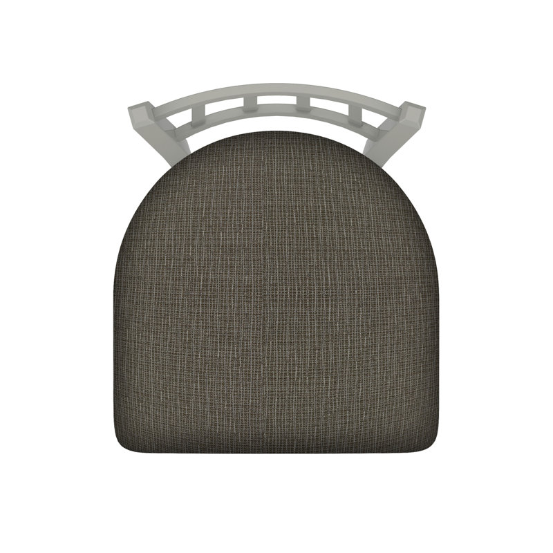 Chaise Contessa 610, Tissu graphique calice, Nickel anodisé