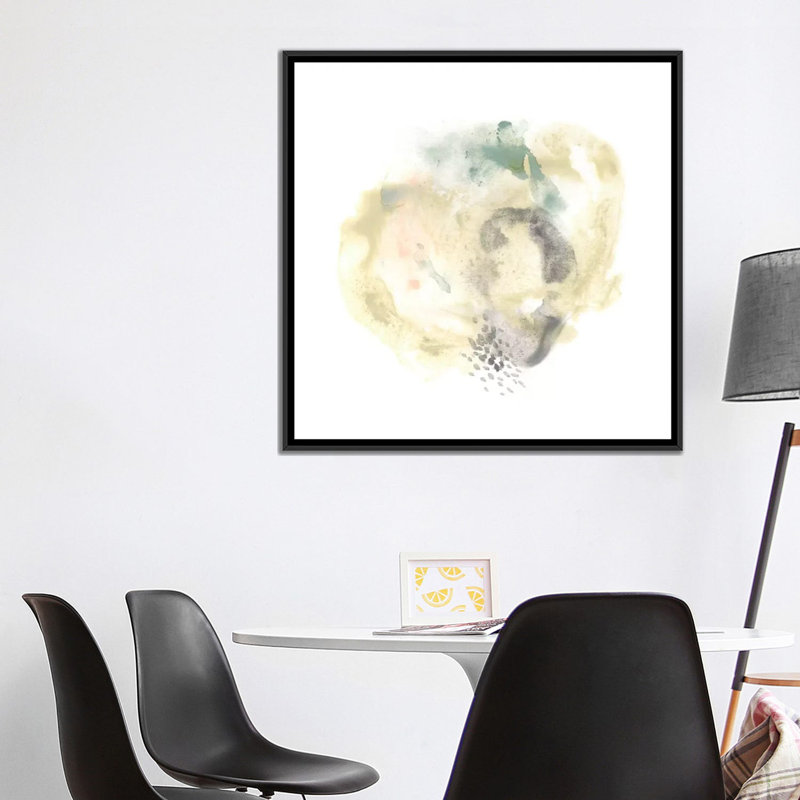 « galaxy i », impression sur toile, H 18 po x l 18 po x P 1,5 po, Toile avec cadre noir, Pas de tapis