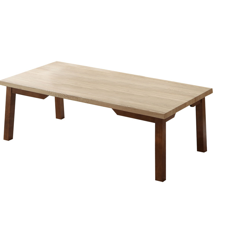 Ensemble de 3 tables basses et 2 tables de bout rectangulaires, Brun / Beige