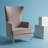 Bree 73.914Cm Wide Velvet Wingback Chair-1502923822