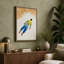 Floating in Blue and Yellow Modern - Wrapped Canvas-2016769012-2016769018