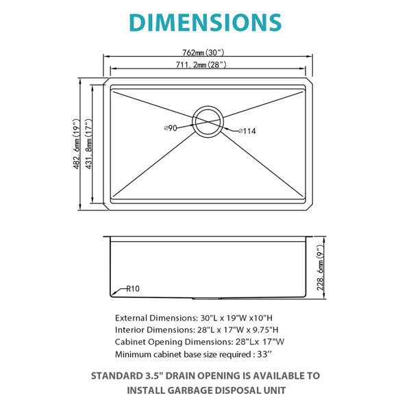 Dimensions du produit