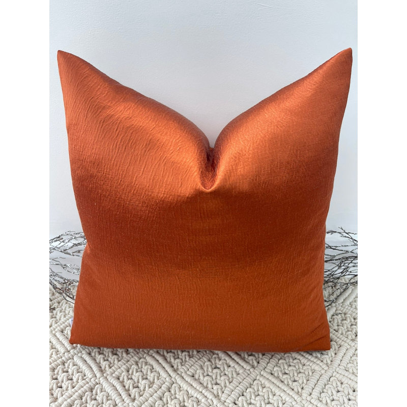 Abstract Square Cushion Cover, Orange 
