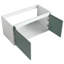 Meuble-lavabo de salle de bain avec - Matériau dans un style compact et simple menthe-1234890747