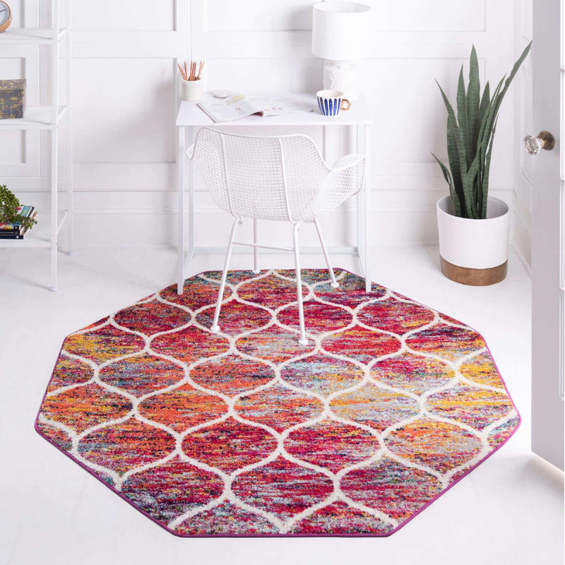 Tapis contemporain multicolore Tellaro, Rectangle 2 pi x 3 pi