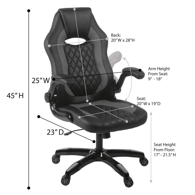 Luxury Ratex Cushion Gaming Chair With Massage Waist Pillow