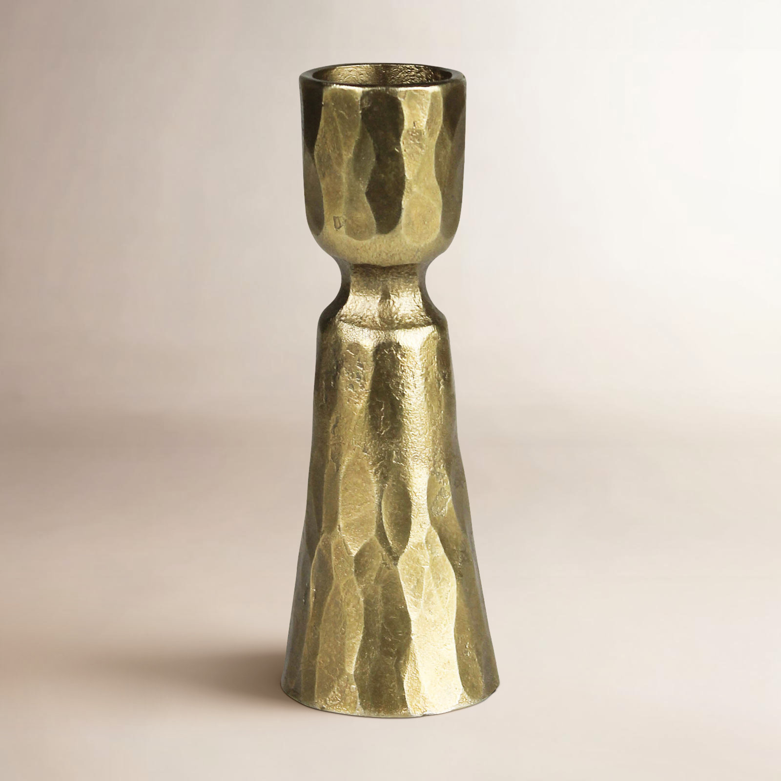 Brass Candlestick Holder, 4.25" H x 1.5" W x 1.5" D