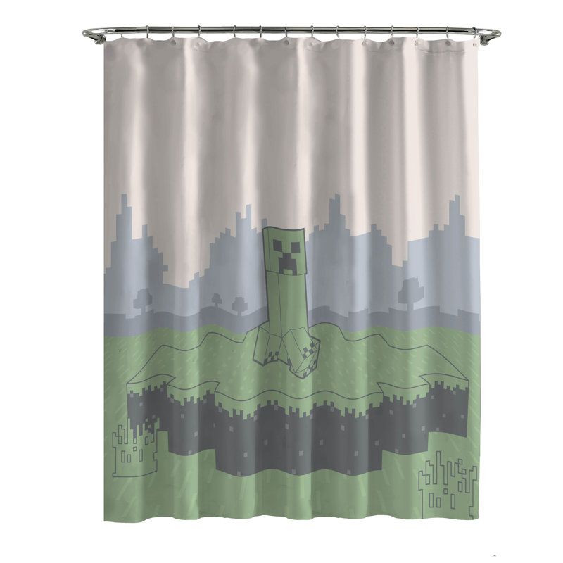 Minecraft Creeper Shower Curtain
