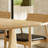 Modern simple solid wood dining table set.