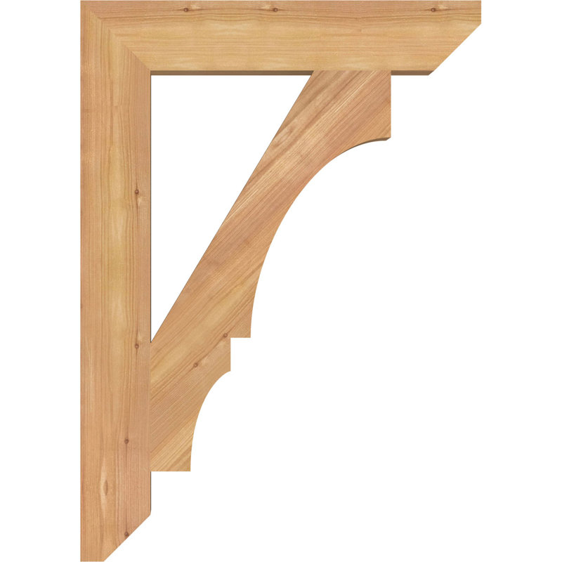 Support latté l 3 1/2 po x P 20 po x H 28 po, cèdre rouge de l'Ouest, Cèdre rouge, Lisse, H 28 po x l 3,5 po x P 20 po