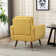 Candelora 28.35" W Modern Tufted Upholstered  Accent Chair with Metal Feet Guards