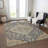 Machine Washable Indoor/Outdoor Cicel ACN1151 Charcoal Rug-100249330