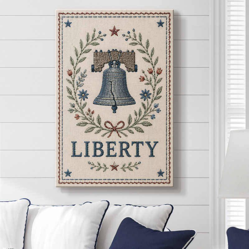 Toile tendue avec crochets Liberty Bell, 8X12