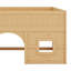 Lit mezzanine bas combiné avec glissade et tablettes-2056298291