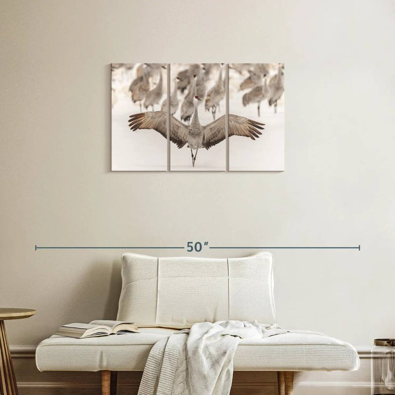 Crane King, 20" H x 33" W