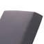 Ensemble de chaises longues, espace disponible sur un côté, bois d'acacia massif noir avec coussin de détente (gris foncé et triple pli) - version crème assortie disponible-1759417553