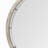 Appling 54" Brown Wood and Metal Round Framed Accent Mirror