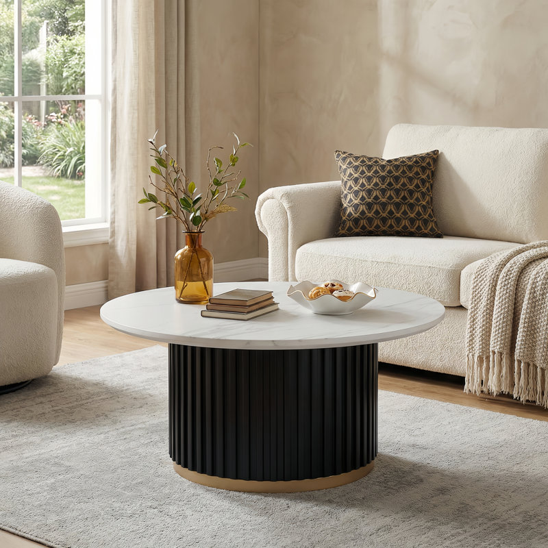 Table basse Modern, Marbre blanc