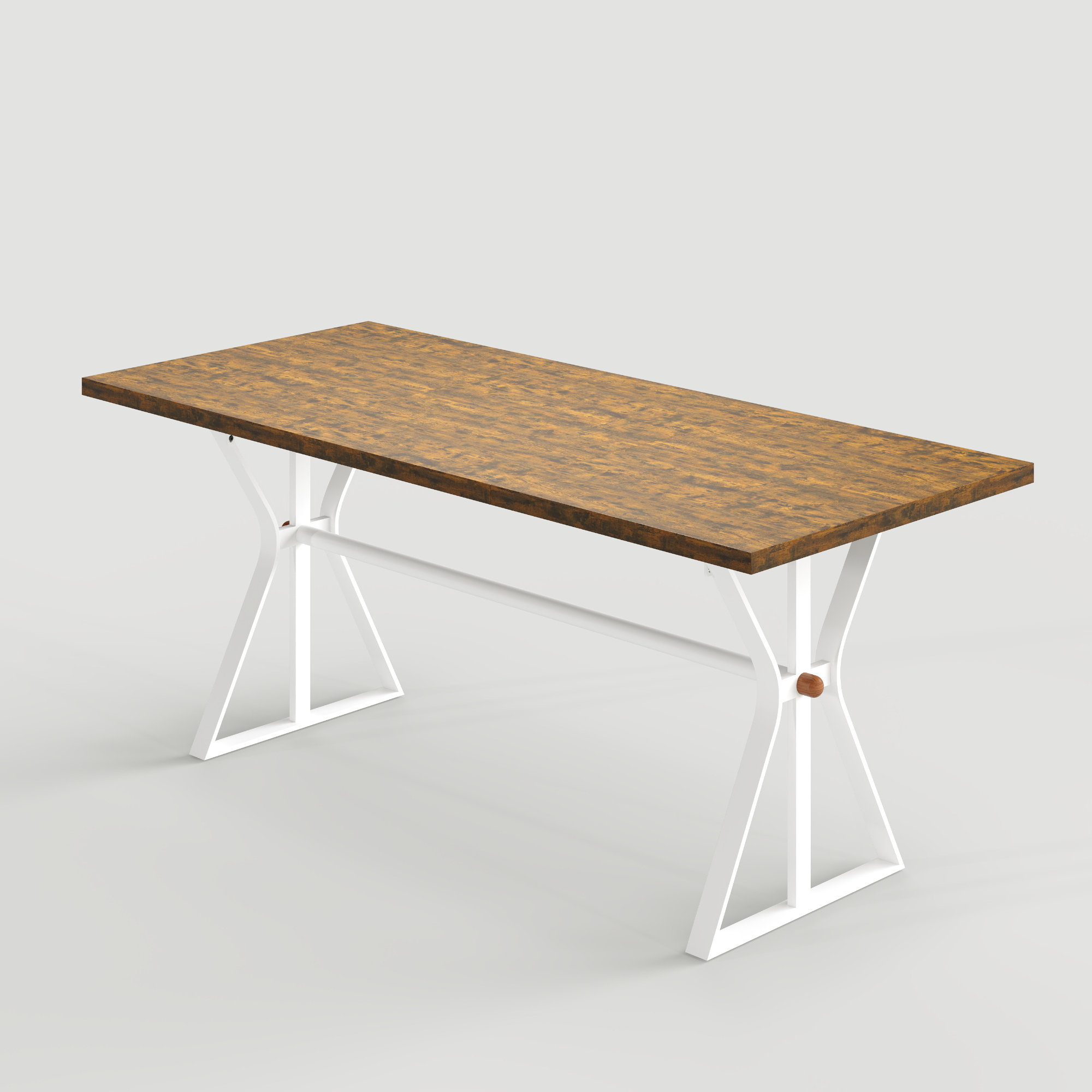 August Grove® Jerry 70.9'' Rectangle Farmhouse Dining Table With Strong ...