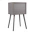 Ensemble de 2 tables de chevet avec rangement à deux tiroirs pour canapé de salon