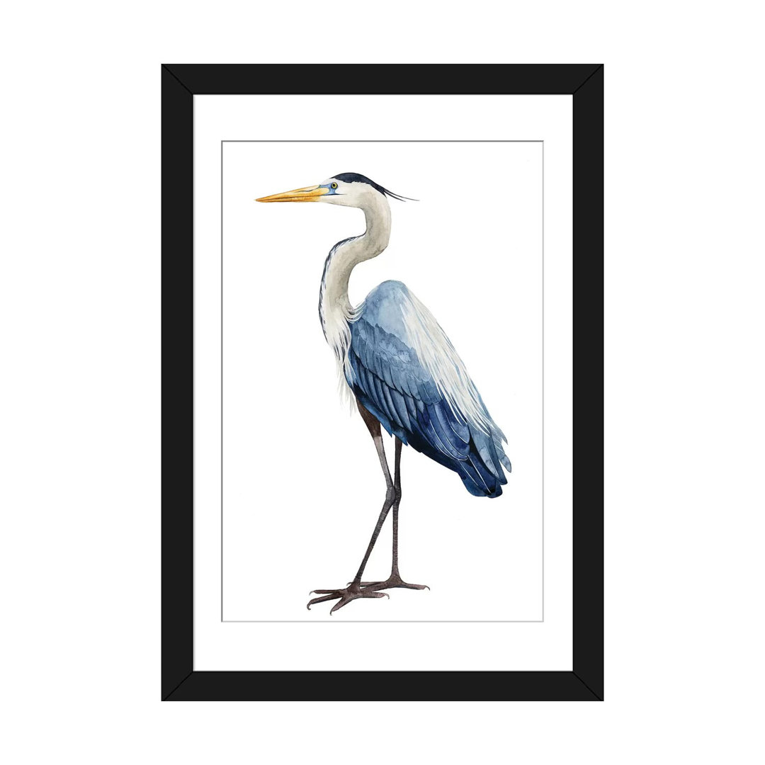 " Seabird Heron I " by Grace Popp East Urban Home Mat 