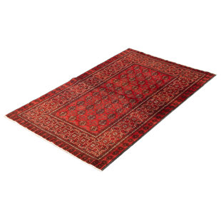 Macaluso One-of-a-Kind Rectangle 4'1" X 6'10" New Age Wool Area Rug in Dark Copper