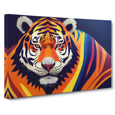 Tiger Stripes Abstract - Wrapped Canvas