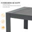 Rectangular Metal Outdoor Coffee Table , 109.2cm W 61cm D-1613014079