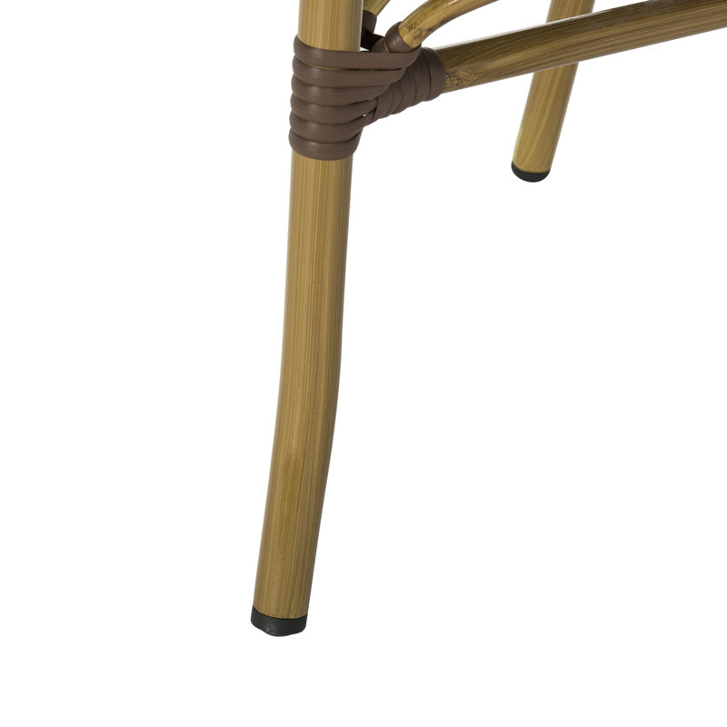 Outdoor Moon Lake Stacking Garden Chair, Brown/White