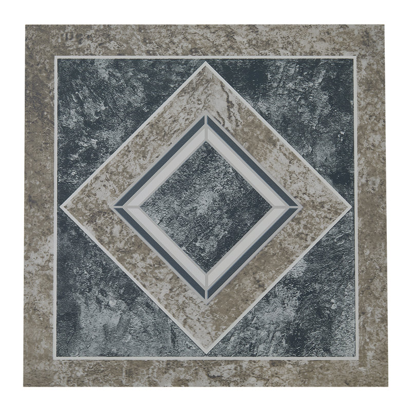 30Pcs Self-adhesive PVC Parquet Flooring Tiles Set, Mosaic, Grey