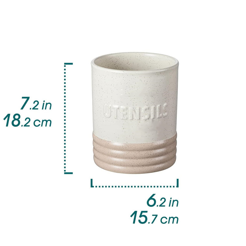 Stainless Steel Round Utensil Crock