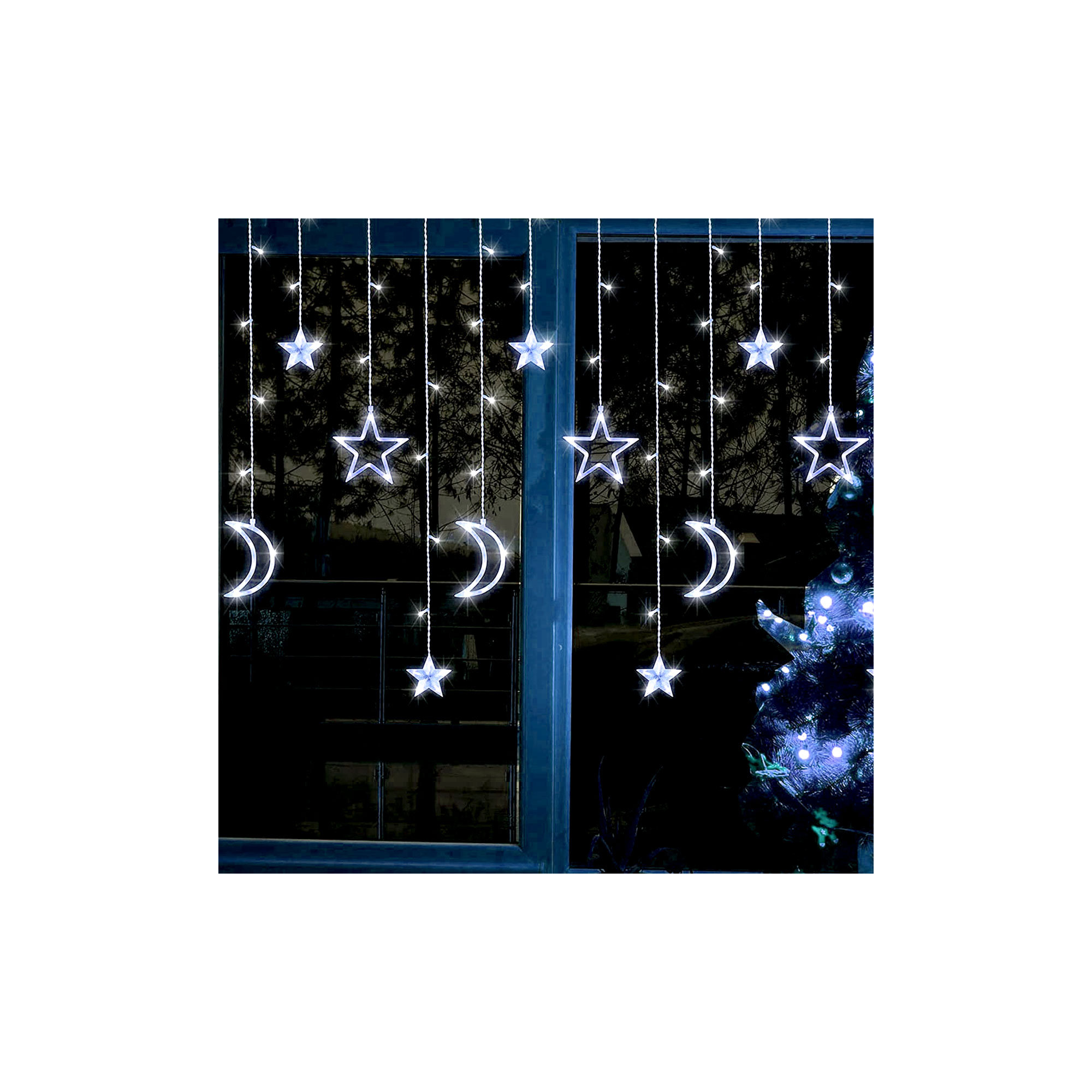 LED Icicle Lights, White