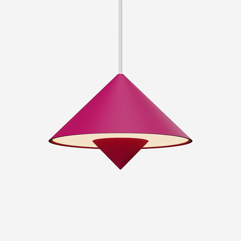 Jai Pendant Light, Sunrise, 11'' H x 9.84'' W x 9.84'' D, White