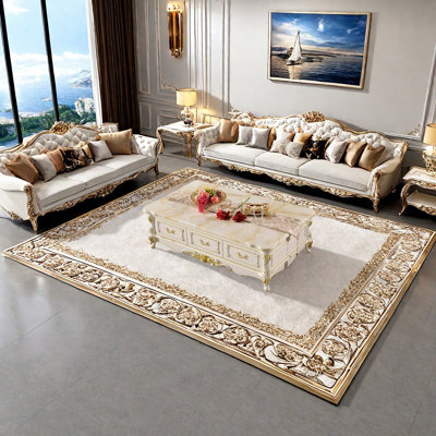 Table basse en chêne avec plateau en marbre