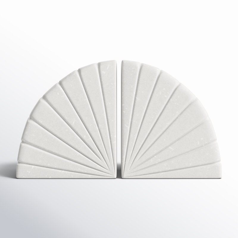 Tash Marble Bookends