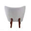Fauteuil d'appoint en sherpa blanc