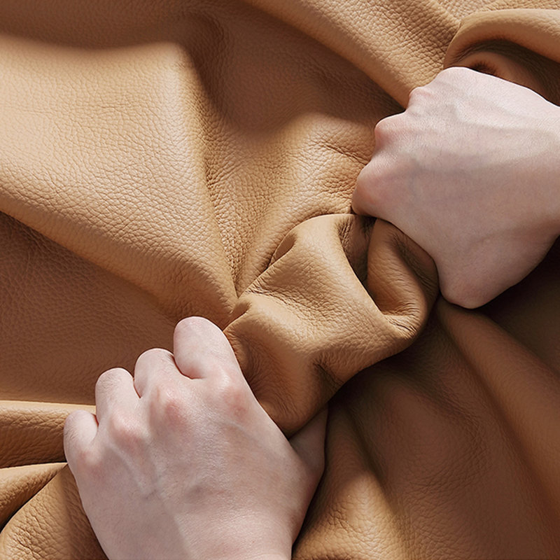 Brown Genuine Leather Modular Sofa