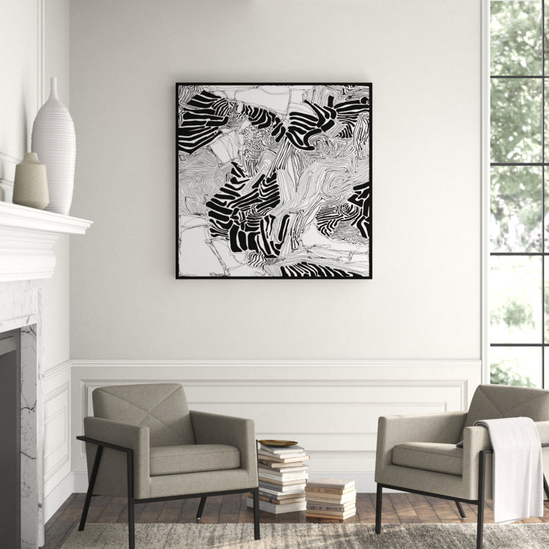 Loose Ends II Painting, 60" H x 60" W x 2.25" D