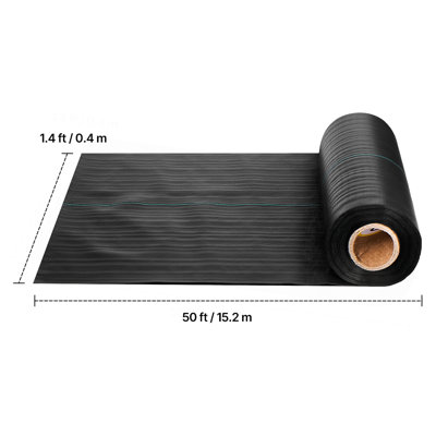 Weed Barrier Fabric Heavy Duty, 1.4x50FT 3.2oz Landscape Fabric, Woven Weed Blocker Fabrics, Garden Fabrics Weeds Barrier, Weeds Control Ground Cover, Geotextile Webbing, Gardening Mat