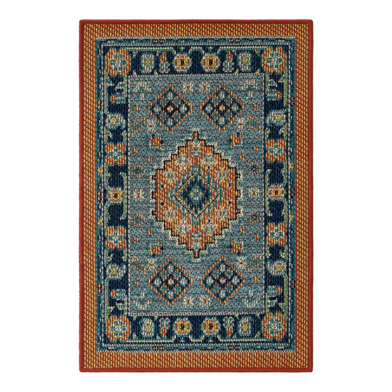 Tapis intérieur / extérieur Felipe Marlenia, Rectangle 2 pi x 3 pi 1 po